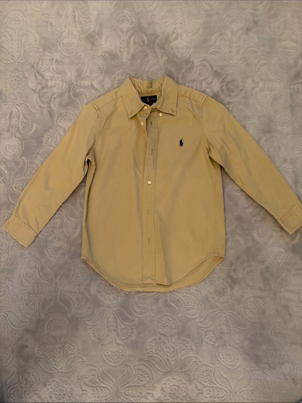Polo by Ralph Lauren Pale Yellow Button-Down Oxford Shirt